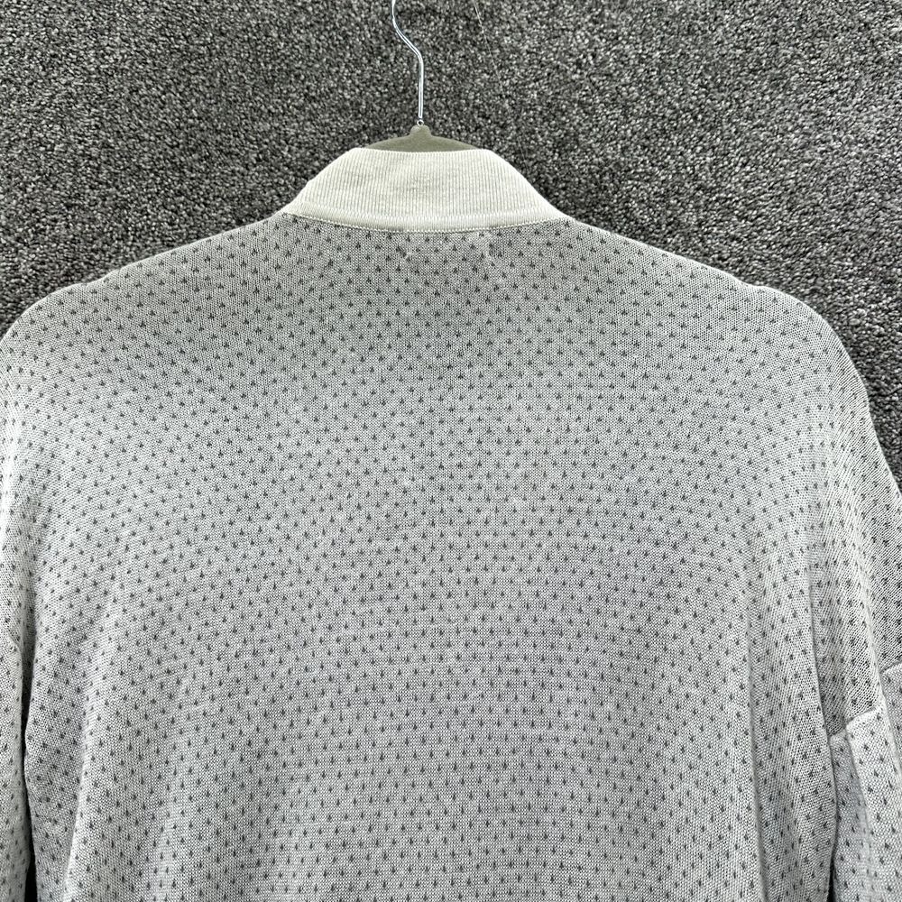 Garnet Hill Tendu Cotton Sweater Women XS Dot Print Pima Cotton Relaxed V Neck - Picture 10 of 13